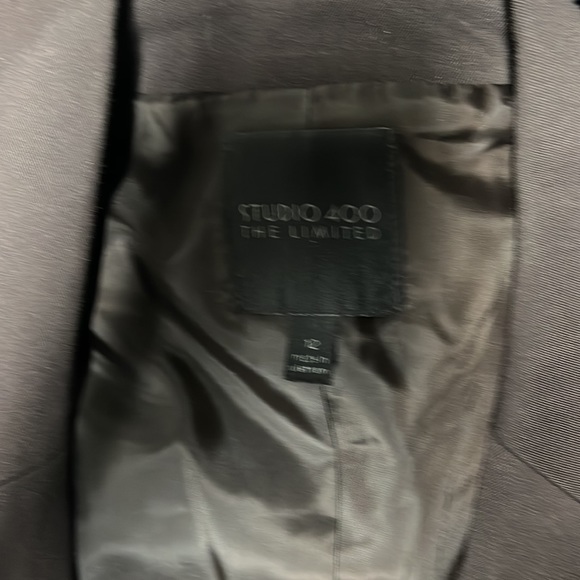 The Limited Dark Brown Blazer size 12 WITH matching pant, size 10R, 32” inseam - Picture 3 of 4